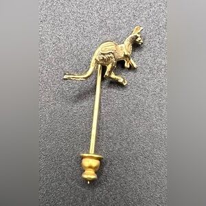 Napier Gold Kangaroo Brooch